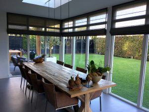 transparant vouwgordijn serre